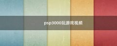 psp3000玩游戏视频（Psp3000玩怪物猎人的画质）